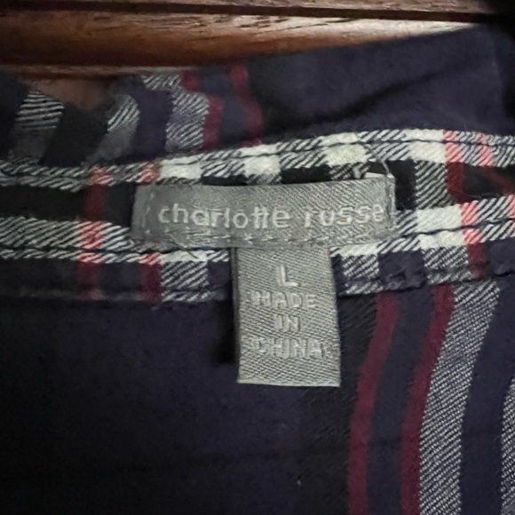 Navy Blue Flannel - Picture 2 of 2